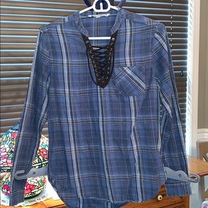 Hippie Laundry Plaid Top Size Small Worn Once EUC